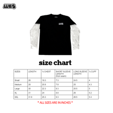 Load image into Gallery viewer, Double Layer Longsleeve (Black/White)
