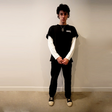 Load image into Gallery viewer, Double Layer Longsleeve (Black/White)
